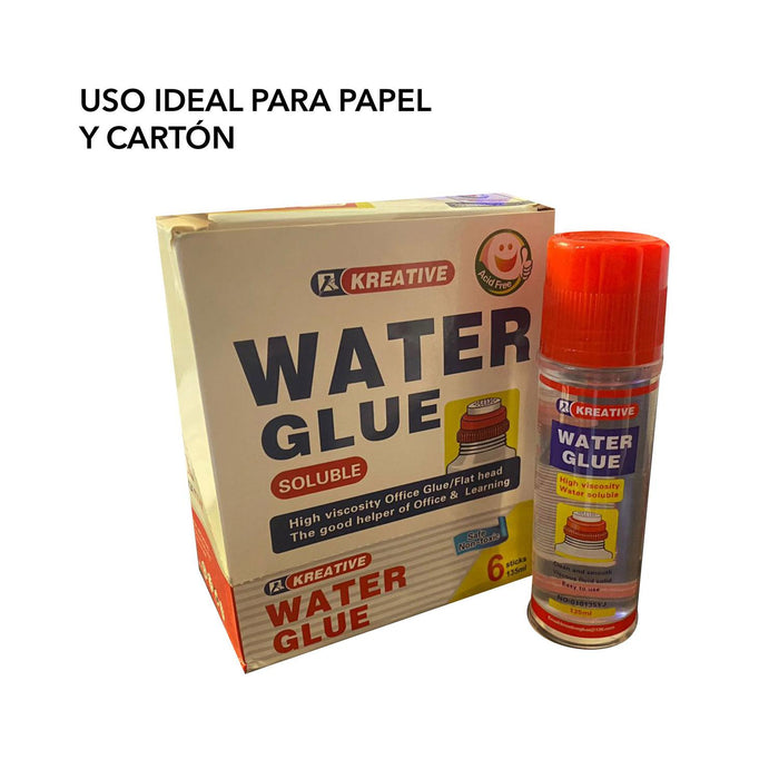 PEGAMENTO LIQUIDO TRANSPARENTE USO IDEAL PARA PAPEL Y CARTON DE 135 ML CON 6 PZS