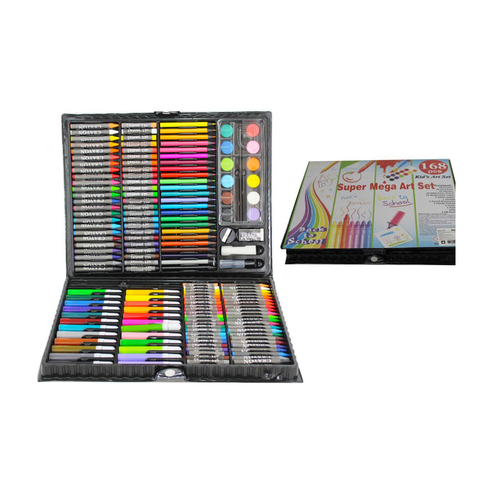 Set Arte Colores Crayones Plumones Acuarelas Estuche