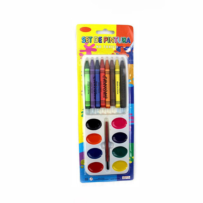 SET ACUARELAS C/CRAYOLA 8 COLORES